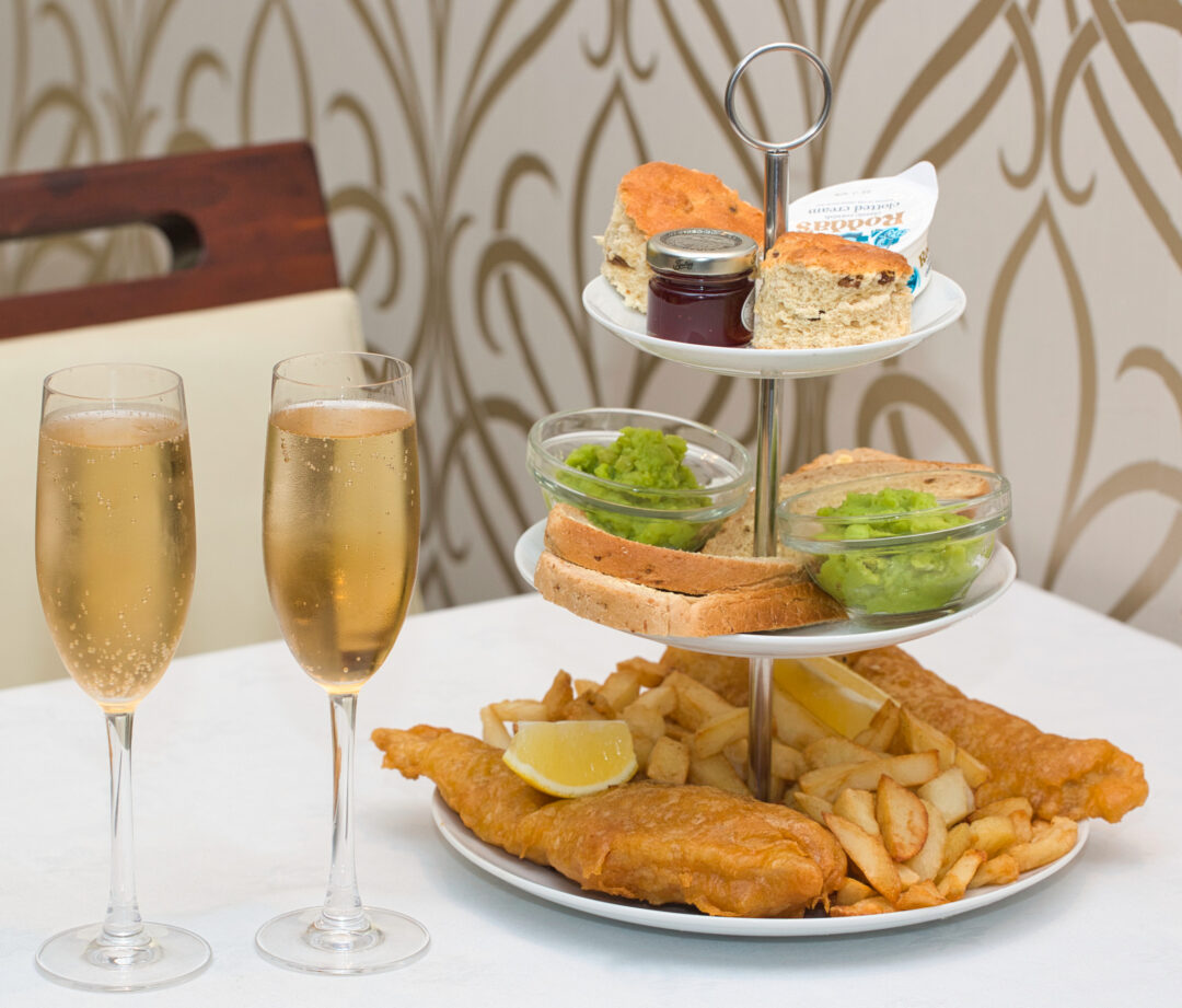 Whitby Fish & Chips Afternoon Tea For Two with Prosecco Gift Voucher